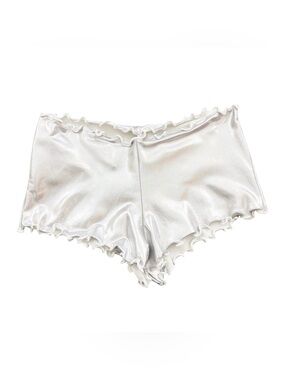 NWT Leg Avenue Lycra Low Rise Ruffled Edge Hot Pants M/L